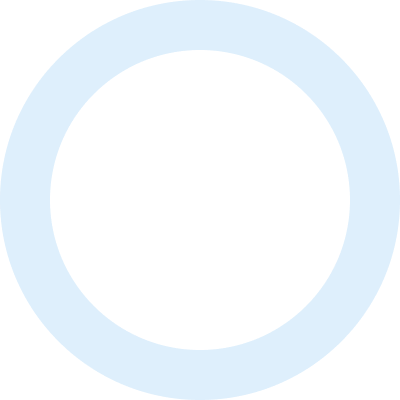Decorative light blue circle
